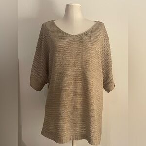 *NWT* New Directions Curvy Knit Top in Light Brown | Size 3X